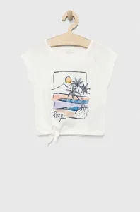 Dětské bavlněné tričko Roxy bílá barva #4939972