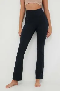 Kalhoty Roxy dámské, černá barva, hladké