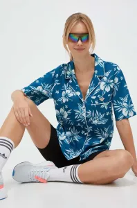 Košile s příměsí lnu Roxy x Lisa Ansersen relaxed, s klasickým límcem