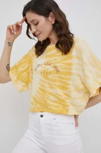 Tričko Roxy dámský, žlutá barva