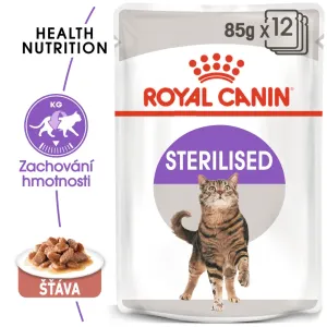 Royal Canin Sterilised Gravy - kapsička pro kastrované kočky ve šťávě - 12 x 85g