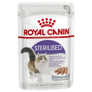 Royal Canin Sterilised - jako doplněk: mokré krmivo 12 x 85 g Royal Canin Sterilised mousse