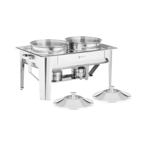 Chafing dish – kulatá nádoba – 2 x 4,5 L – 2 x palivový článek – - Royal Catering