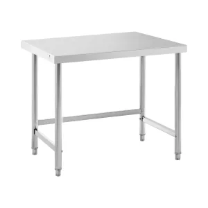 Pracovní stůl z ušlechtilé oceli 100 x 70 cm nosnost 92 kg - Pracovní stoly Royal Catering