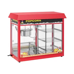 Stroj na popcorn vyhřívaná výloha červený - Stroje na popcorn Royal Catering