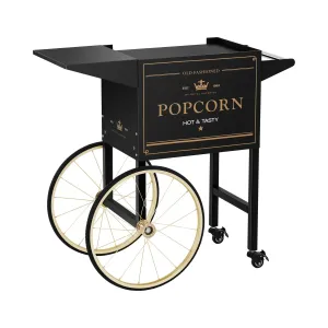 Vozík na stroj na popcorn černo-zlatý - Stroje na popcorn Royal Catering