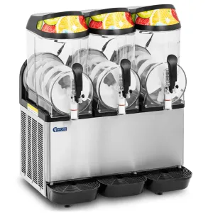 Výrobník ledové tříště 3 x 12 l LED osvětlení digitální ovládací panel - Výrobníky ledové tříště Royal Catering