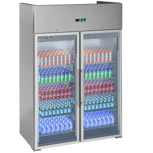 Gastro chladnička se dvěma prosklenými dveřmi 984 l - Gastro chladničky Royal Catering