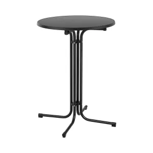 Koktejlový stůl Ø 80 cm skládací černý - Skládací stoly Royal Catering