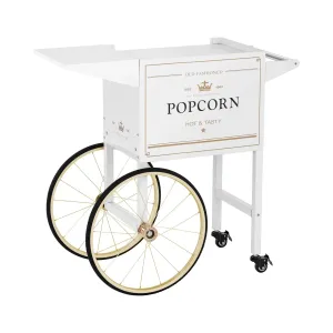 Vozík na stroj na popcorn bílo-zlatý - Stroje na popcorn Royal Catering