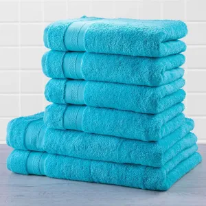 Sada froté ručníků a osušek MEXICO světle modrá 6 ks #4686974