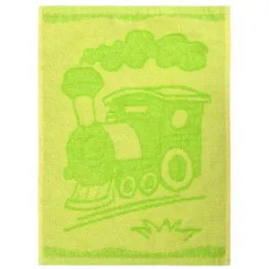 Profod Dětský ručník Train green 30 × 50 cm
