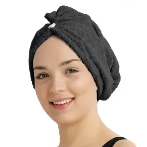 Chanar Rychleschnoucí froté turban na vlasy, černý