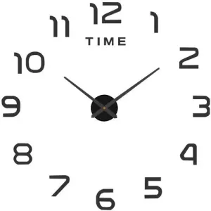 Nástěnné hodiny Diy 60 - 130 cm - černé 3D Ruhhy 19928