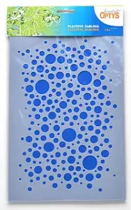 Plastová šablona, ​​20x30cm - bubliny