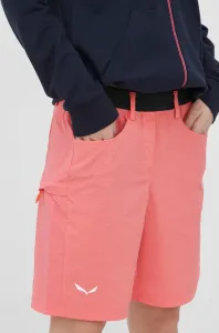 Outdoorové šortky Salewa Puez 3 oranžová barva, medium waist
