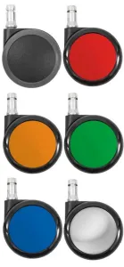 Barevná kolečka pro sedlové židle Salli Soft Standard Castor Barva: zelená