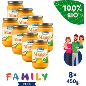 SALVEST Family BIO Mango 100% (8× 450 g)