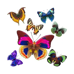 Samolepicí dekorace Butterflies, 30 x 30 cm #502708