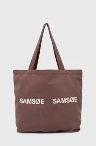 Kabelka Samsoe Samsoe hnědá barva #5672841