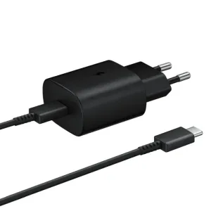 Nabíječka Samsung EP-TA800EBE Quickcharge 25W + kabel EP-DG980BBE typ C černá (volně)