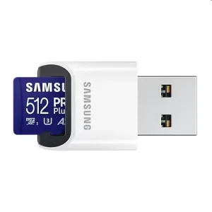 Samsung MicroSDXC 512GB PRO Plus + USB adaptér (2023)