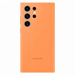 Pouzdro Silicone Cover pro Samsung Galaxy S23 Ultra, orange