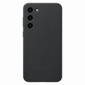 Kožený kryt Samsung Galaxy S23+ v černém provedení z pravé kůže (EF-VS916LBEGWW)