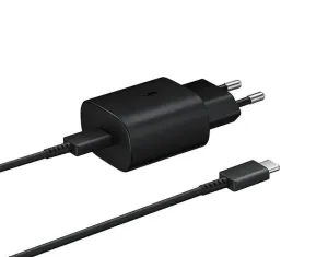 EP-T1510XBE Samsung USB-C Cestovní nabíječka 15W Black + USB-C Datový Kabel #227020