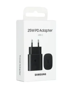 Samsung Napájecí adaptér s rychlonabíjením 25W černý, bez kabelu v balení
