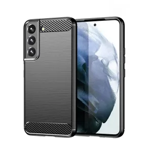 Pouzdro silikon Samsung S901 Galaxy S22 5G Forcell Carbon s výztuhou černé