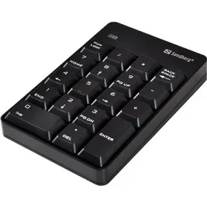 Sandberg Bezdrátová numerická klávesnice, NumPad 2, černá
