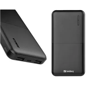 Sandberg Saver Powerbank 10000 mAh, 2x USB-A, černý