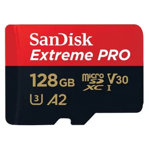 SanDisk Extreme PRO microSDXC 128 GB 200 MB/s s adaptérem