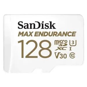 SanDisk MicroSDXC 128GB Max Endurance + SD adaptér