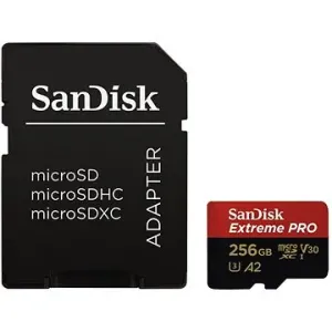 SanDisk MicroSDXC 256GB Extreme Pro + SD adaptér