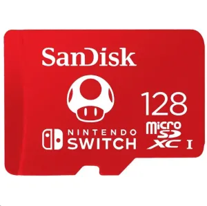 SanDisk MicroSDXC karta 256GB for Nintendo Switch (R:100/W:90 MB/s, UHS-I, V30, U3, C10, A1) licensed Product, Super Mario