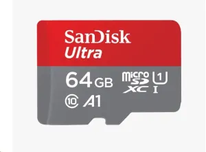 SanDisk MicroSDXC Ultra 64GB + SD adaptér