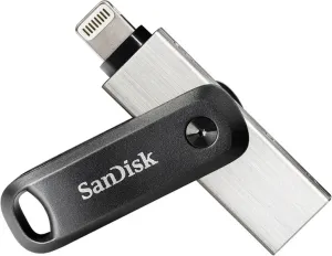 USB paměť pro smartphony/tablety SanDisk iXpand™ Flash Drive Go, 128 GB, USB 3.0, Lightning, černá, stříbrná
