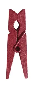 Santex Dřevěné kolíčky - jednobarevné 24 ks Barva: burgundy