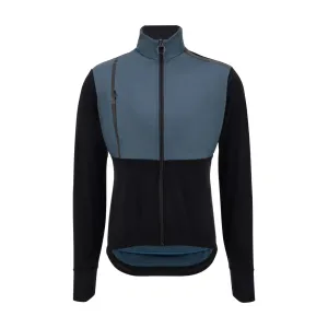 SANTINI Cyklistická zateplená bunda - VEGA ABSOLUTE - modrá/černá L #5390484