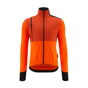 SANTINI Cyklistická zateplená bunda - VEGA ABSOLUTE - oranžová M #4993349