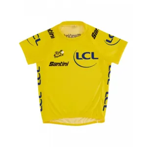 SANTINI Cyklistický dres s krátkým rukávem - TOUR DE FRANCE 2023 - žlutá #4710143