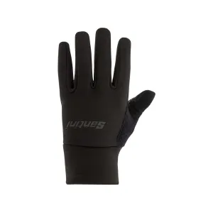 SANTINI Cyklistické rukavice dlouhoprsté - COLORE - černá XL