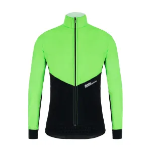 SANTINI Cyklistická voděodolná pláštěnka - REDUX VIGOR - zelená/černá L