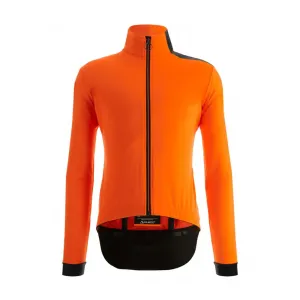 SANTINI Cyklistická zateplená bunda - VEGA MULTI - černá/oranžová XL