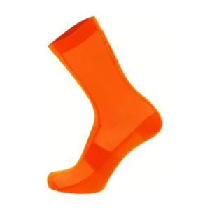 SANTINI Cyklistické ponožky klasické - PURO - oranžová #4993373