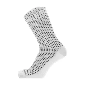 SANTINI Cyklistické ponožky klasické - SFERA - bílá/černá