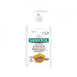 Mýdlo tekuté Sanytol vyživujicí regenerační mandlové mléko a mateří kašíčka 250ml