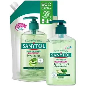 SANYTOL Duopack Dezinfekční mýdlo hydratující 250 ml + náplň 500 ml